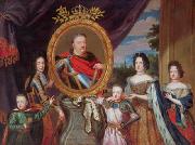 Henri Gascar Apotheosis of John III Sobieski surrounded by his family. Spain oil painting artist